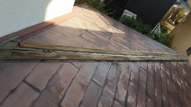 傷んだ貫板は解体